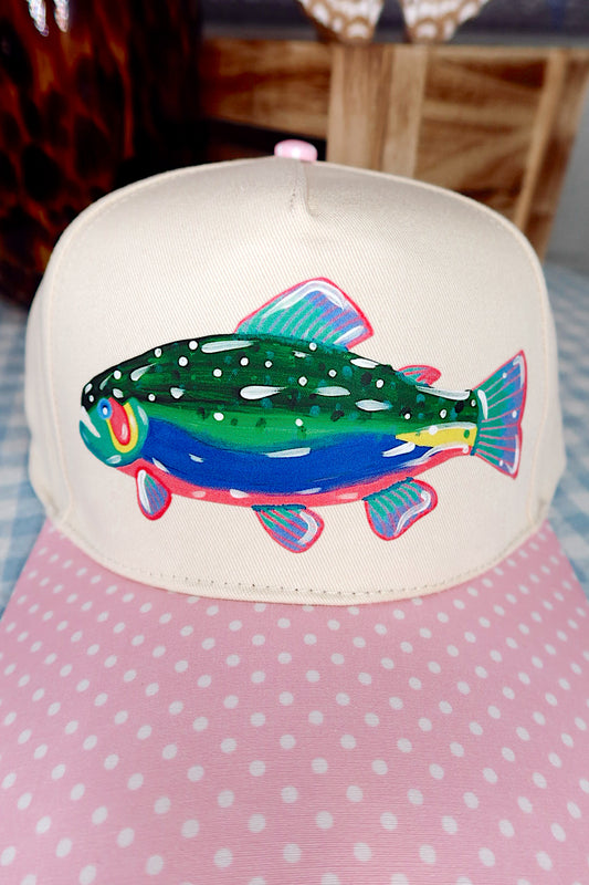 Fish Tales Canvas Polka Dot