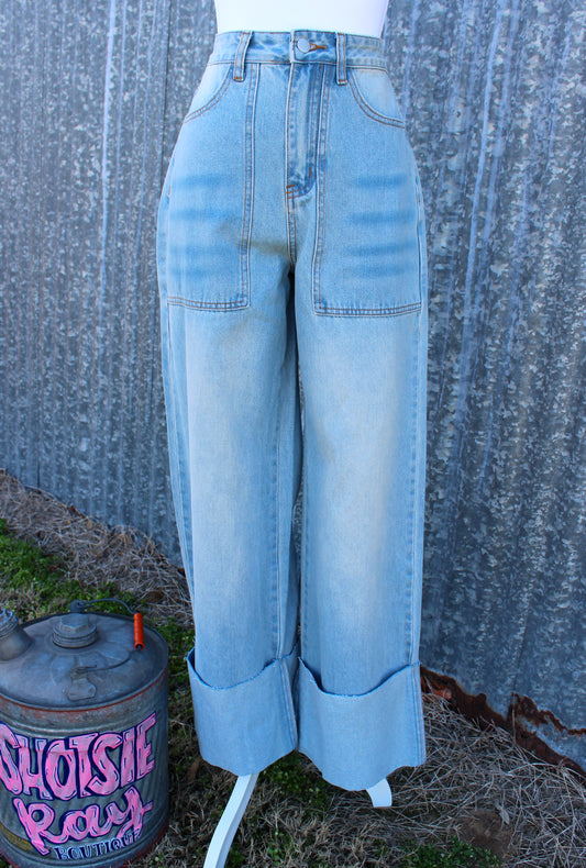 Amelia Cuff Jeans