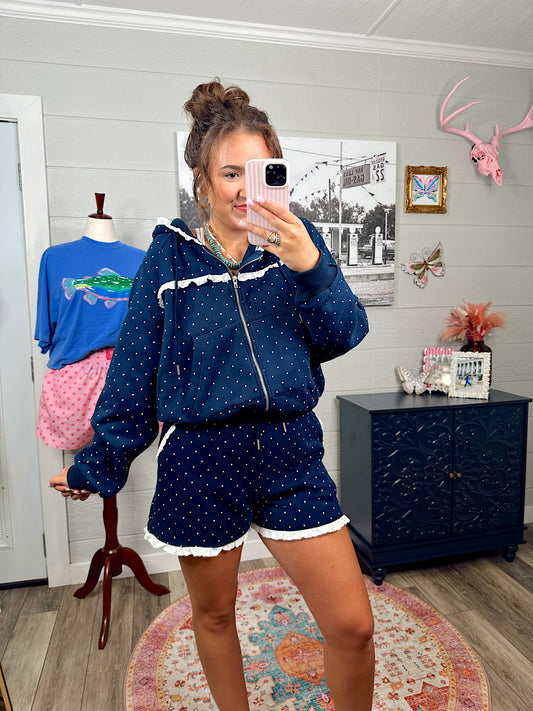 Katie Navy Sweatshirt