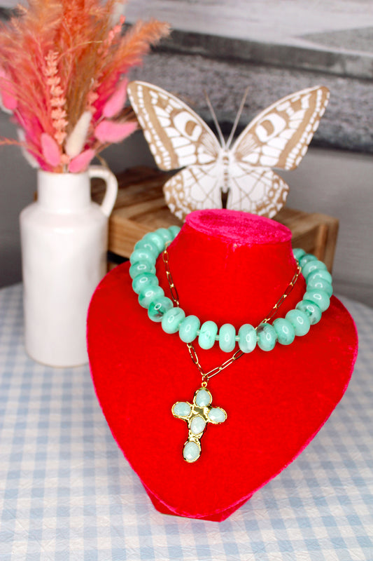 Hallie Cross Necklace