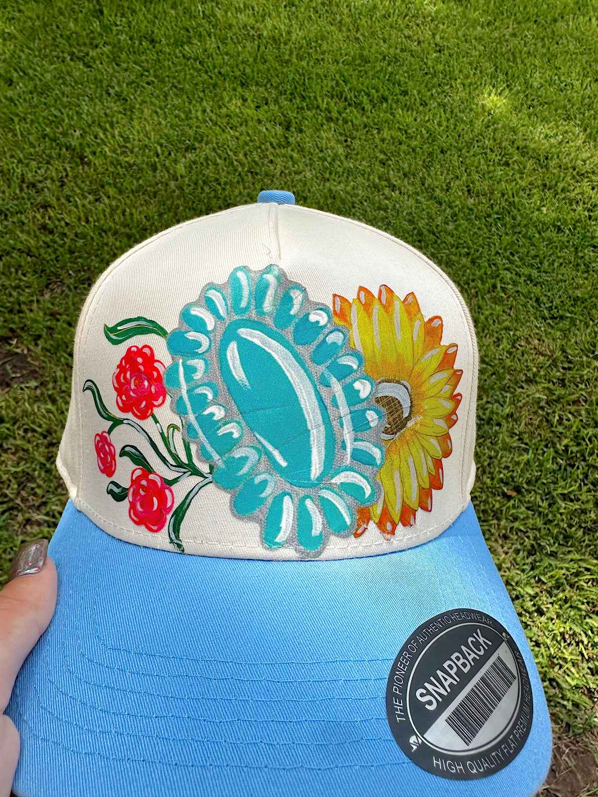 God’s Details Light Blue Trucker Hat