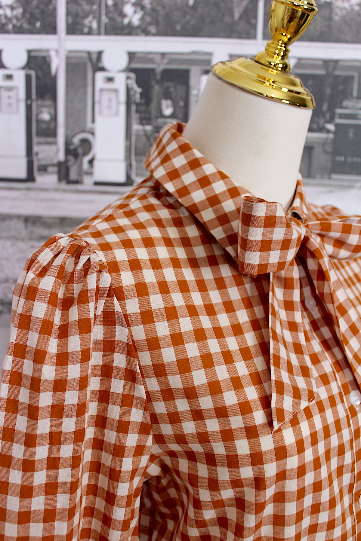 Ginger Gingham Blouse