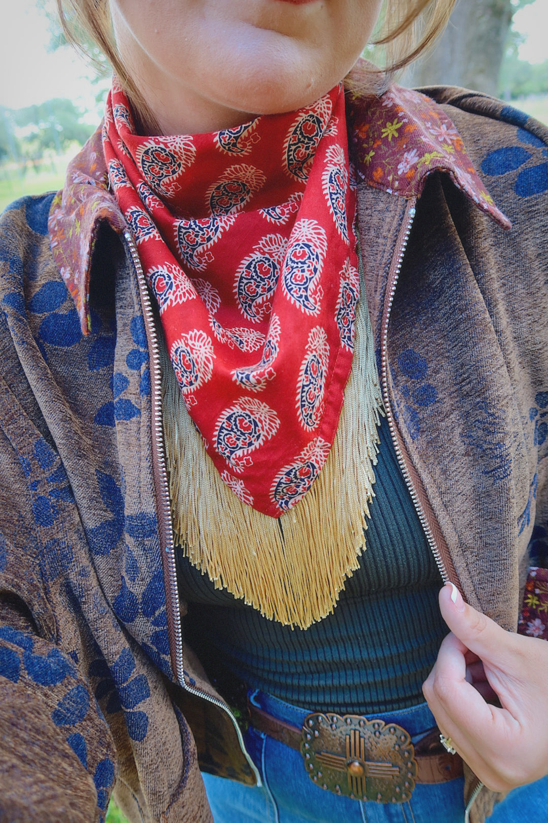 Audrey - Gold Scarf