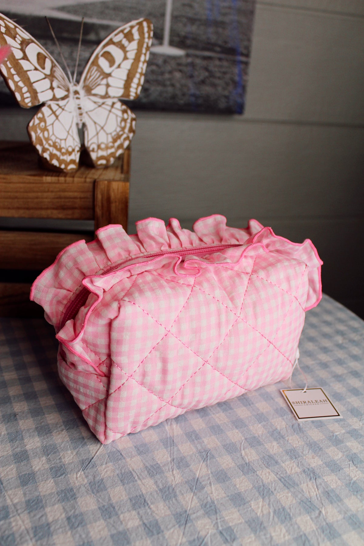 Pink Floral Small Pouch