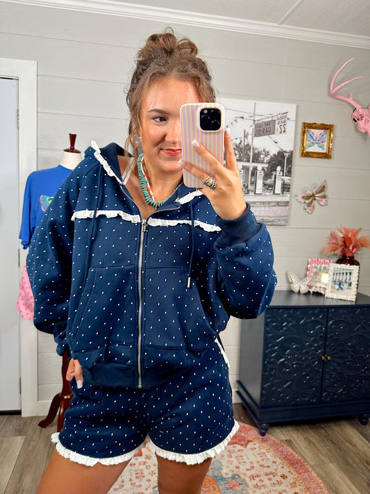 Katie Navy Sweatshirt