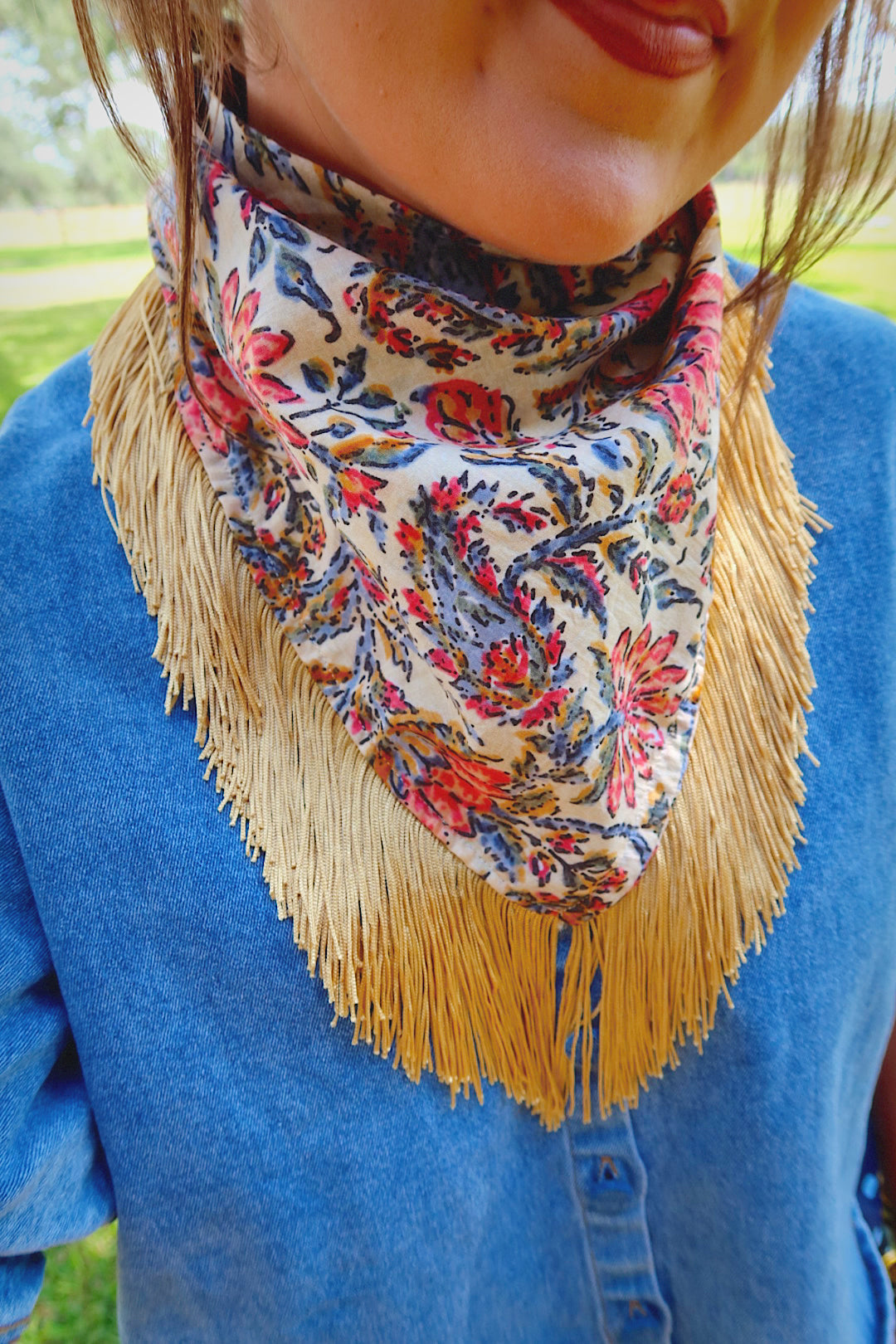 Ella - Gold Scarf