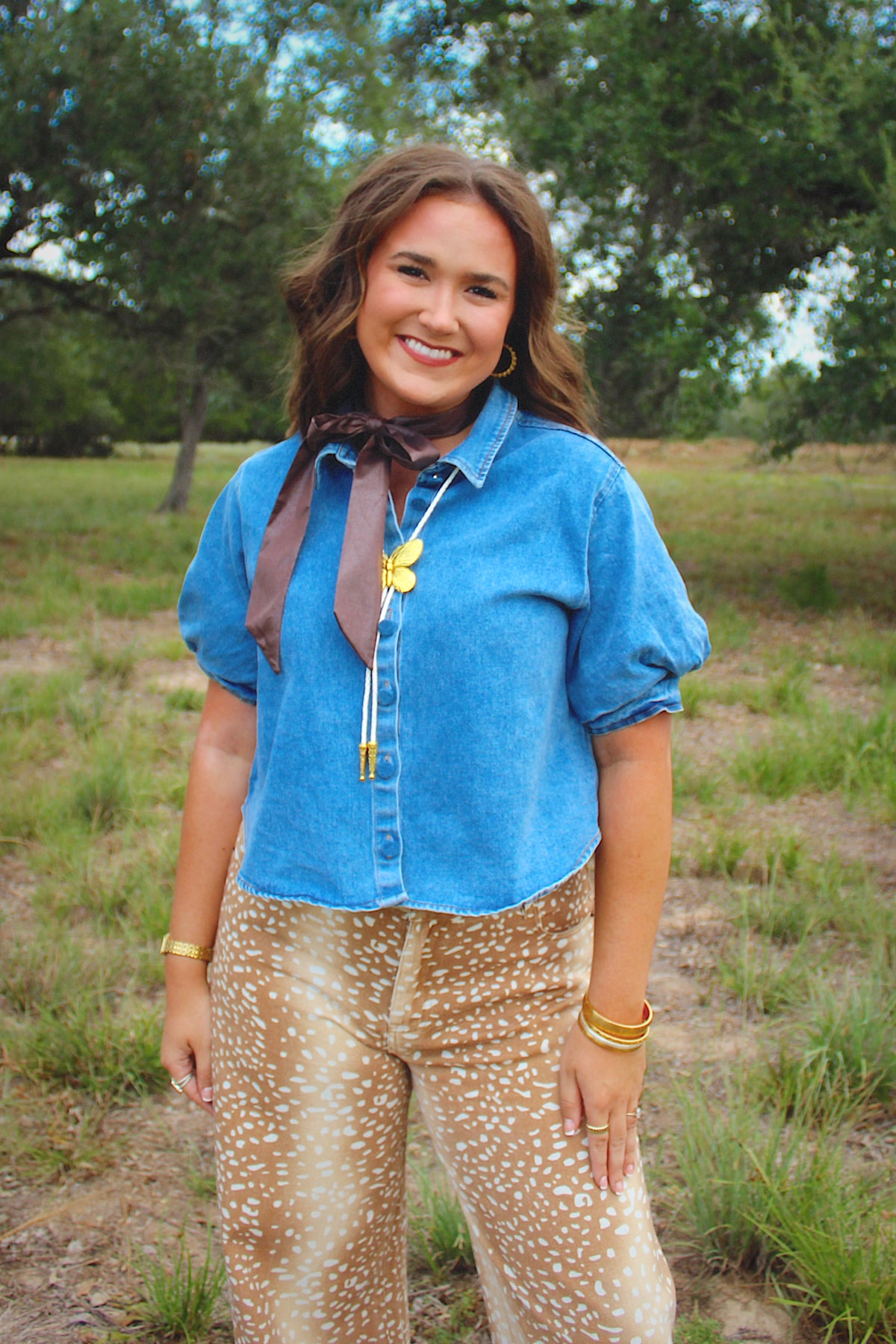 Darla Denim Top