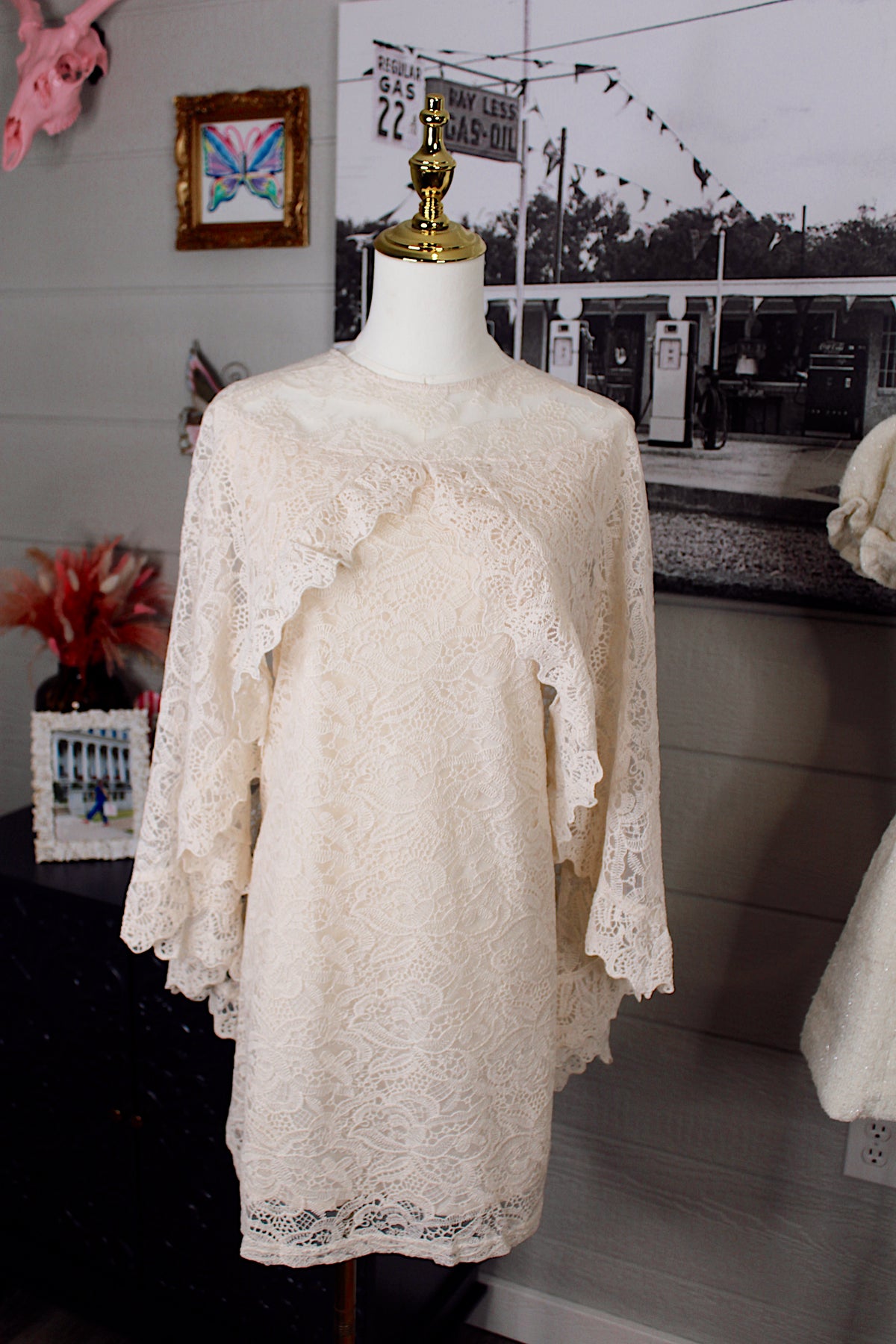 Miss to Mrs. Cream Lace Dress