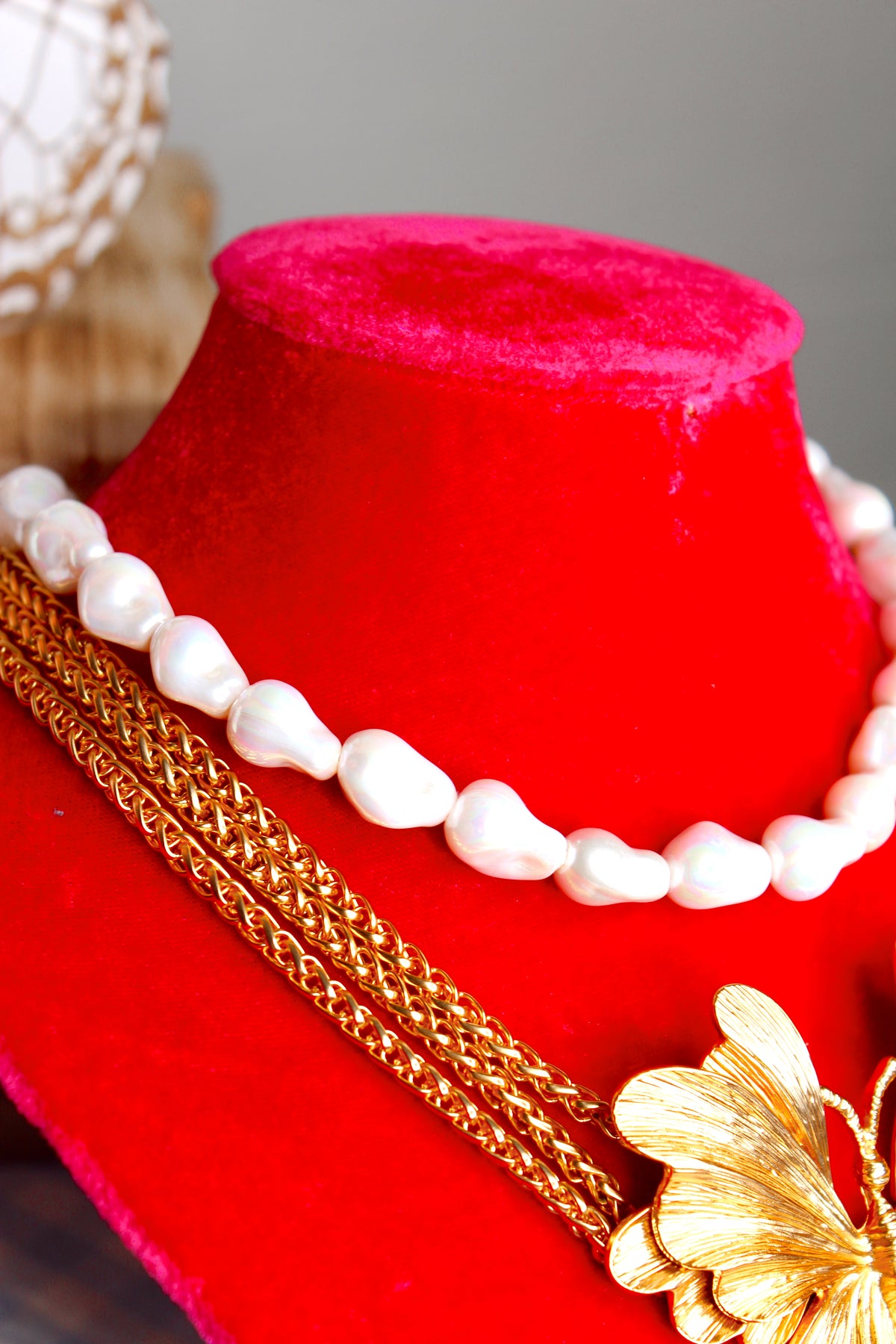 Whispering Dunes Shell Pearl Necklace