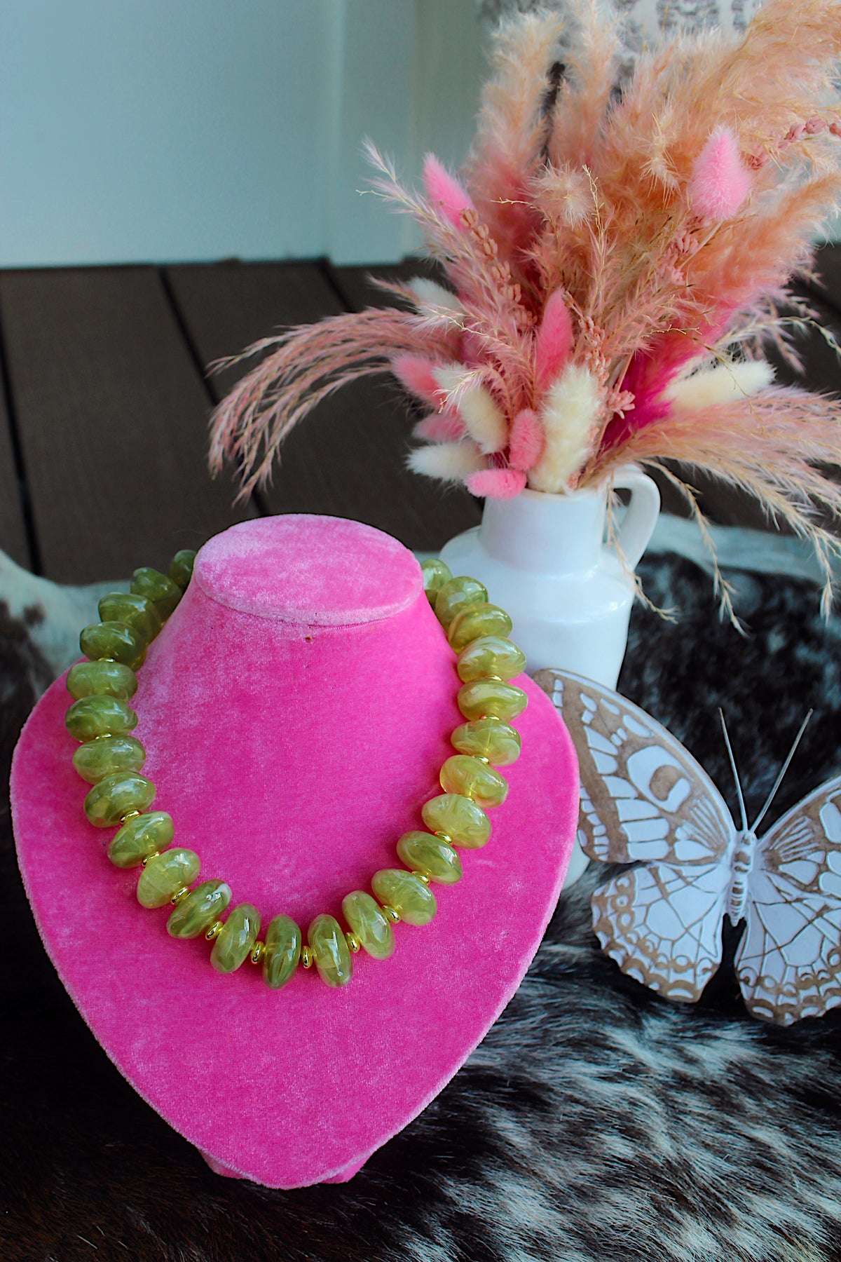 Randi - Chartreuse Necklace