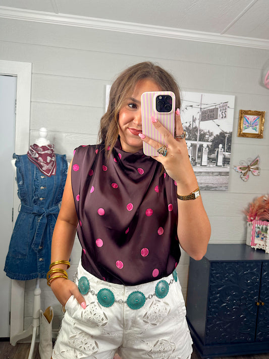 Backwoods Barbie Mock Neck Top