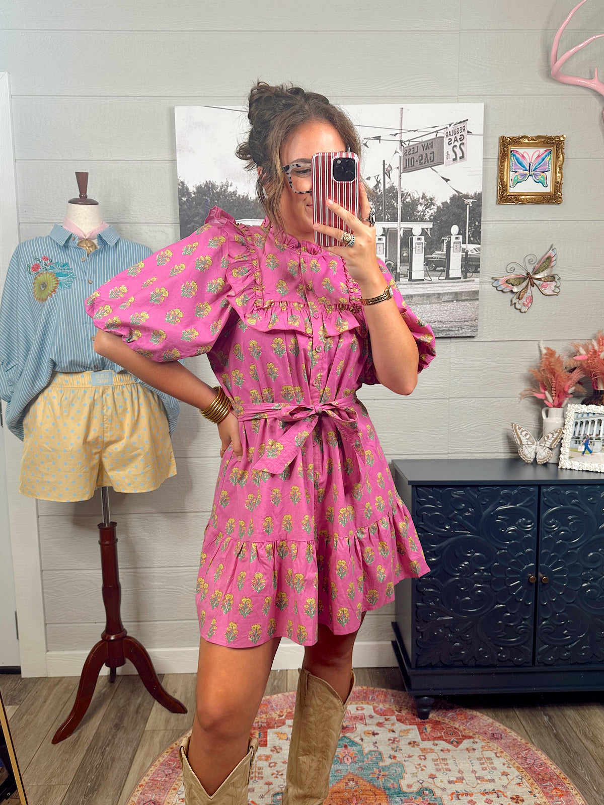 Floral Cluster Dress