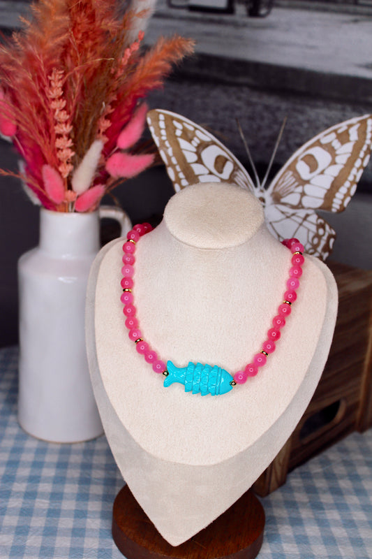Essie Beaded Fish Necklace