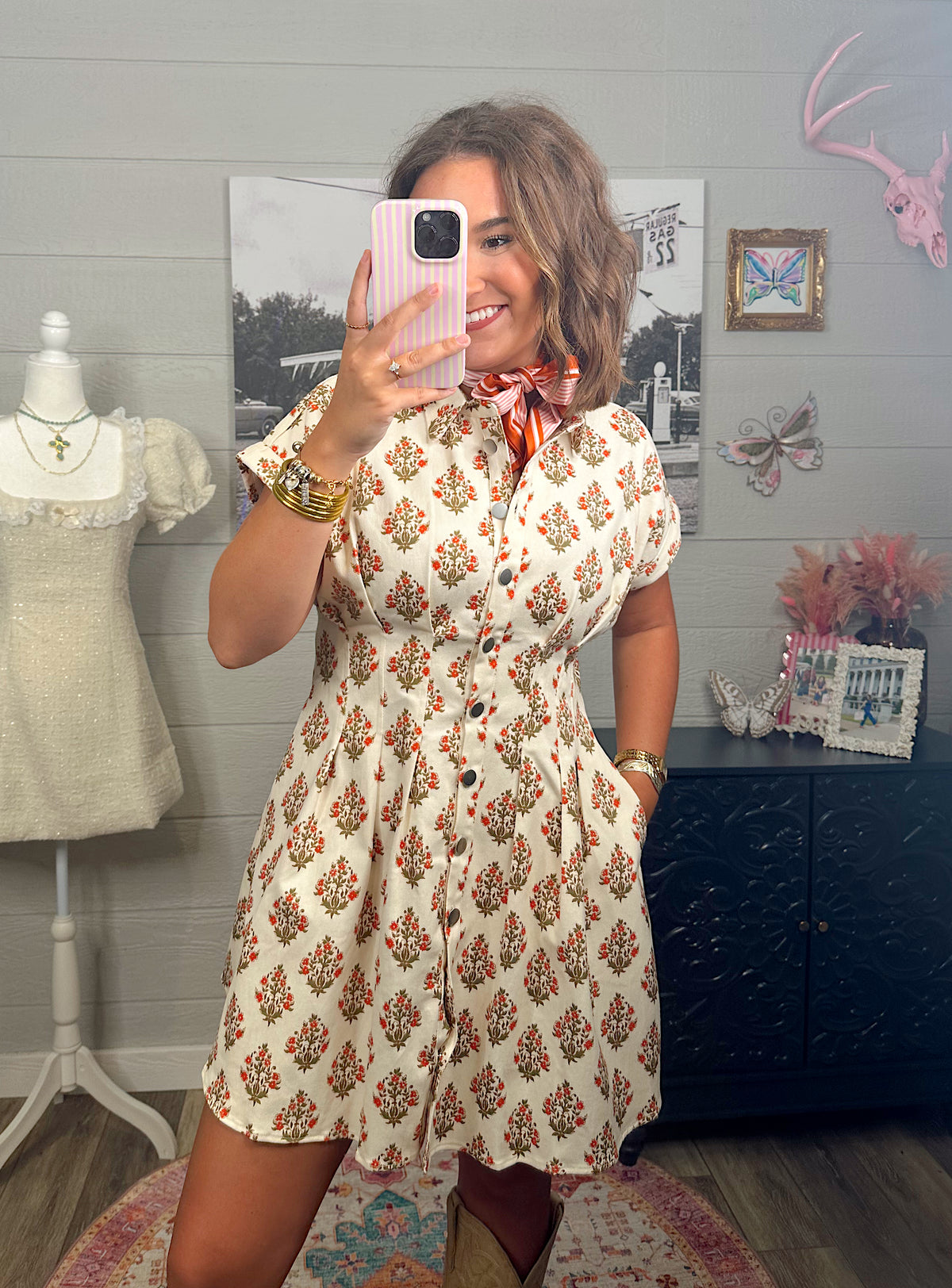 Cora Printed Dress