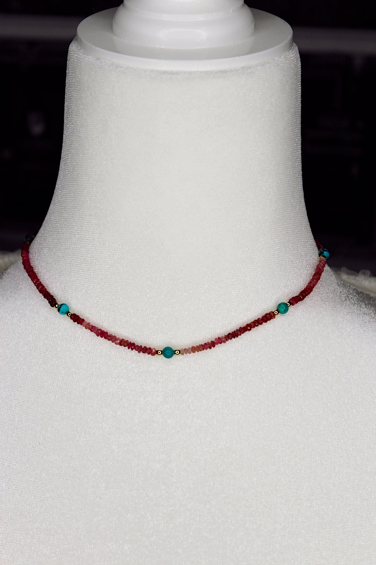 Tourmaline + Turquoise Necklace