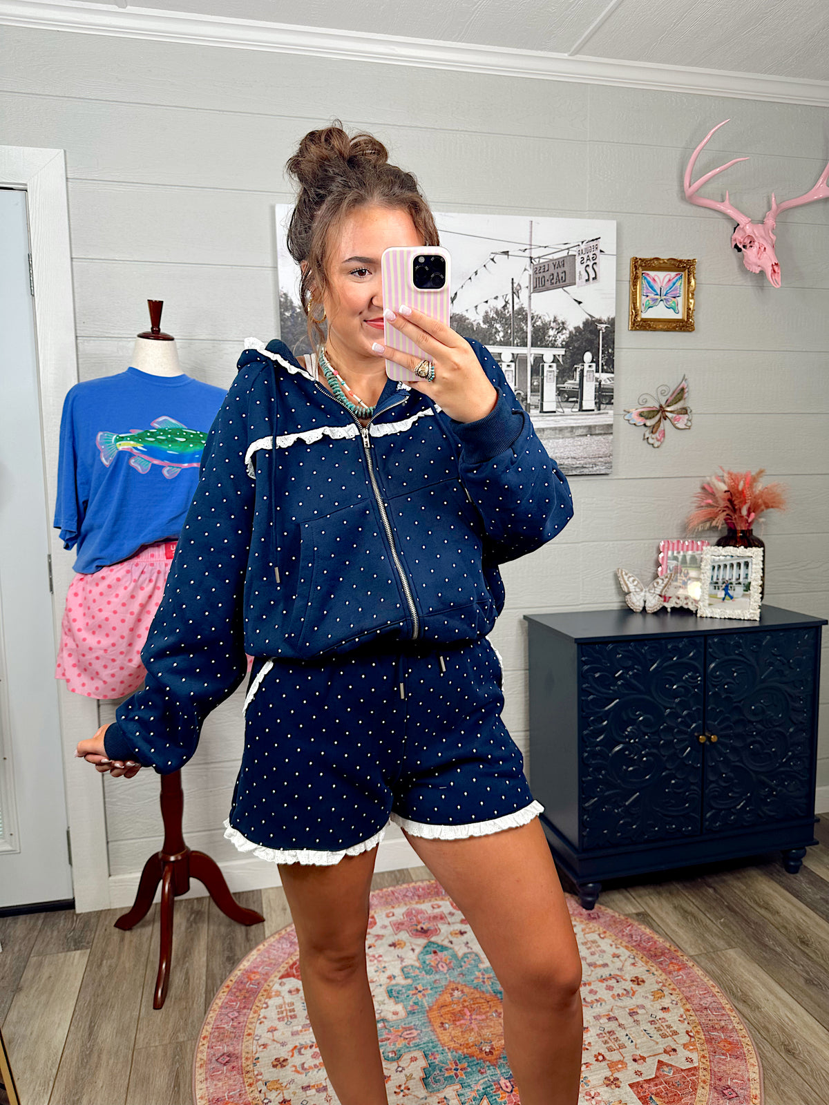Katie Navy Sweatshirt