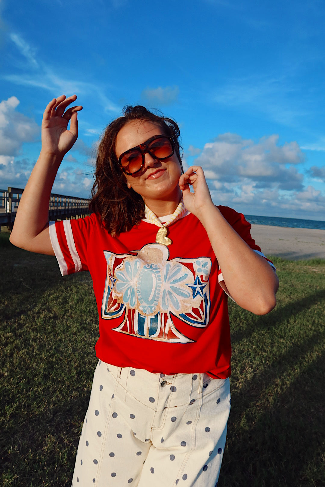 Kennedy Red Thunderbird Tee