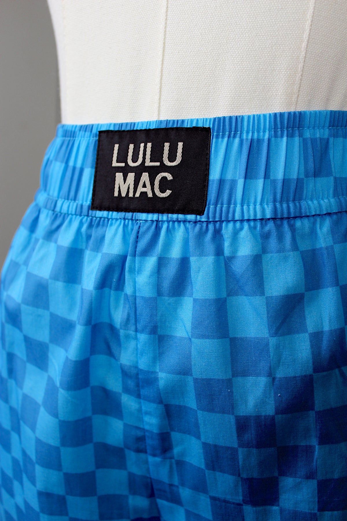 Blue/Blue Checkered Boxer Short