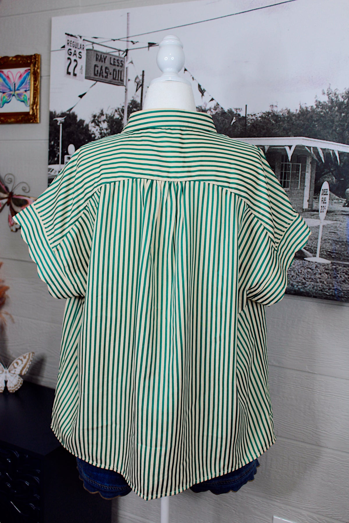 Kelly Striped Plus Size Top
