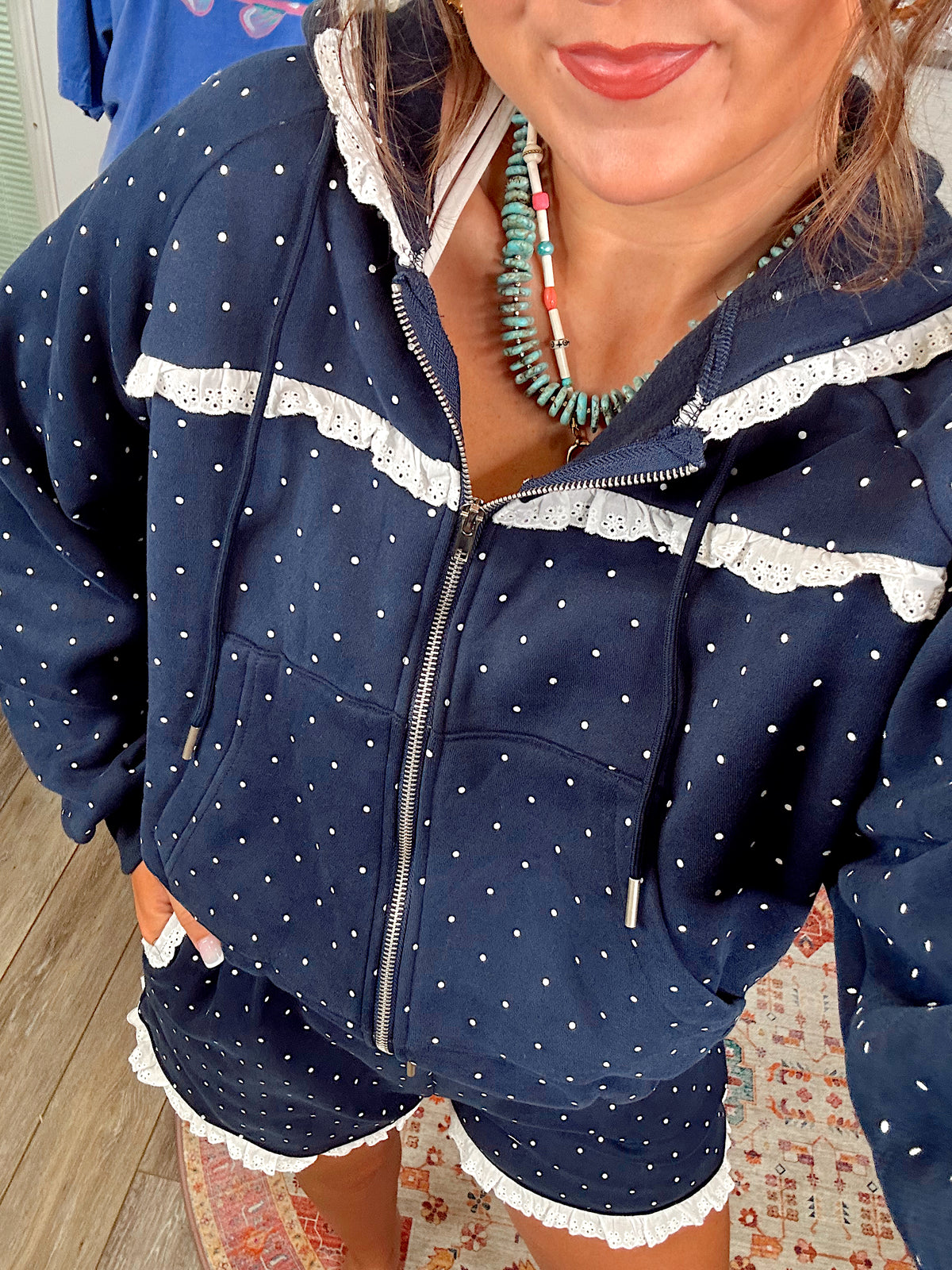 Katie Navy Sweatshirt