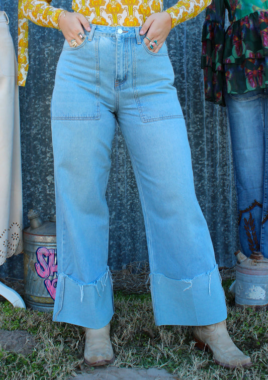 Amelia Cuff Jeans