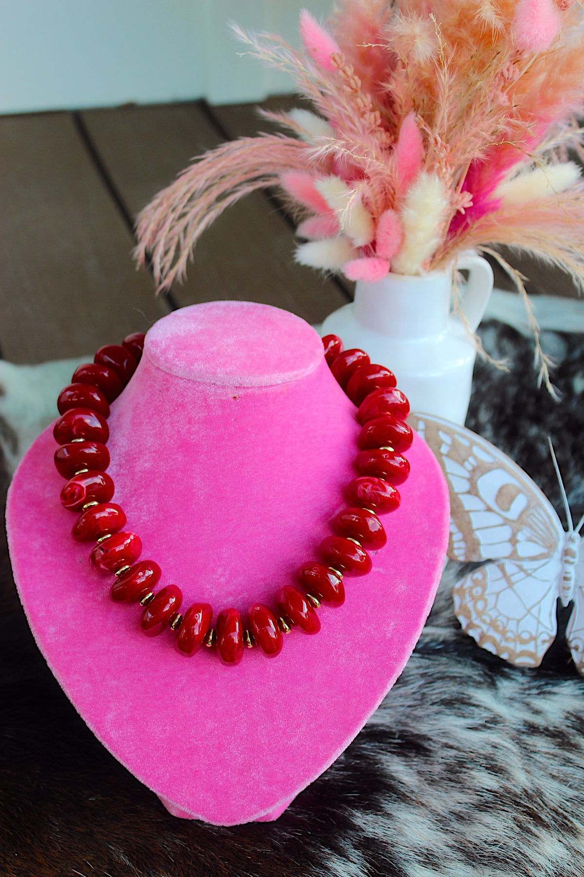 Randi - Maroon Necklace