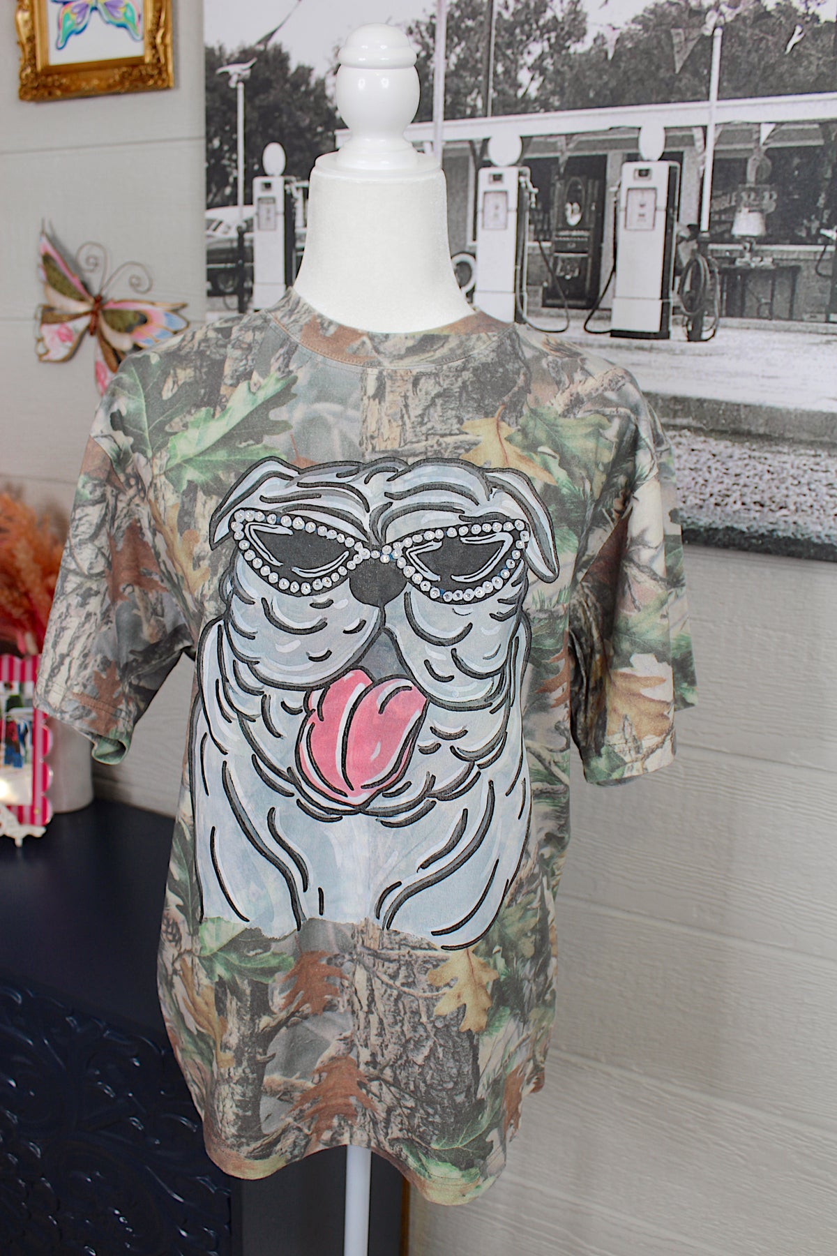 The Boujee Bulldog Camo Tee