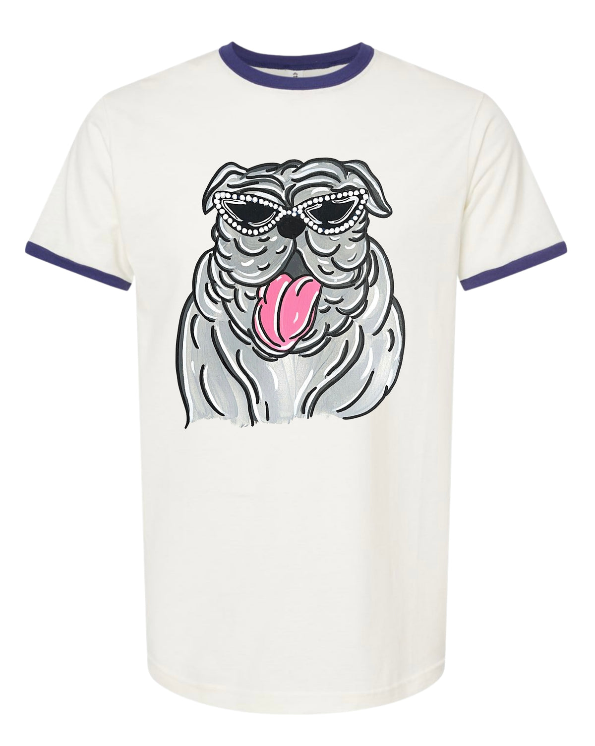 The Boujee Bulldog Ringer Tee