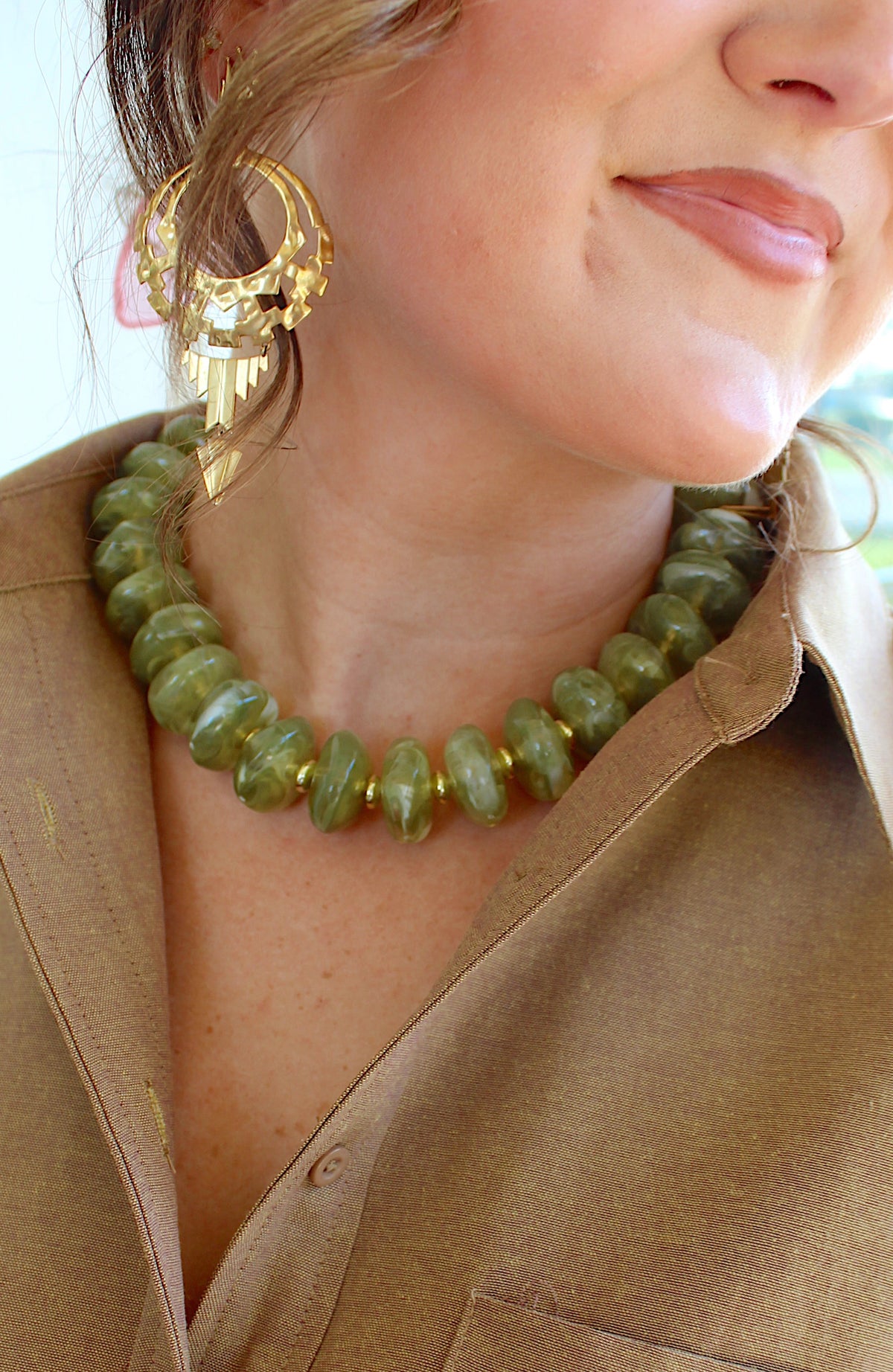 Randi - Chartreuse Necklace