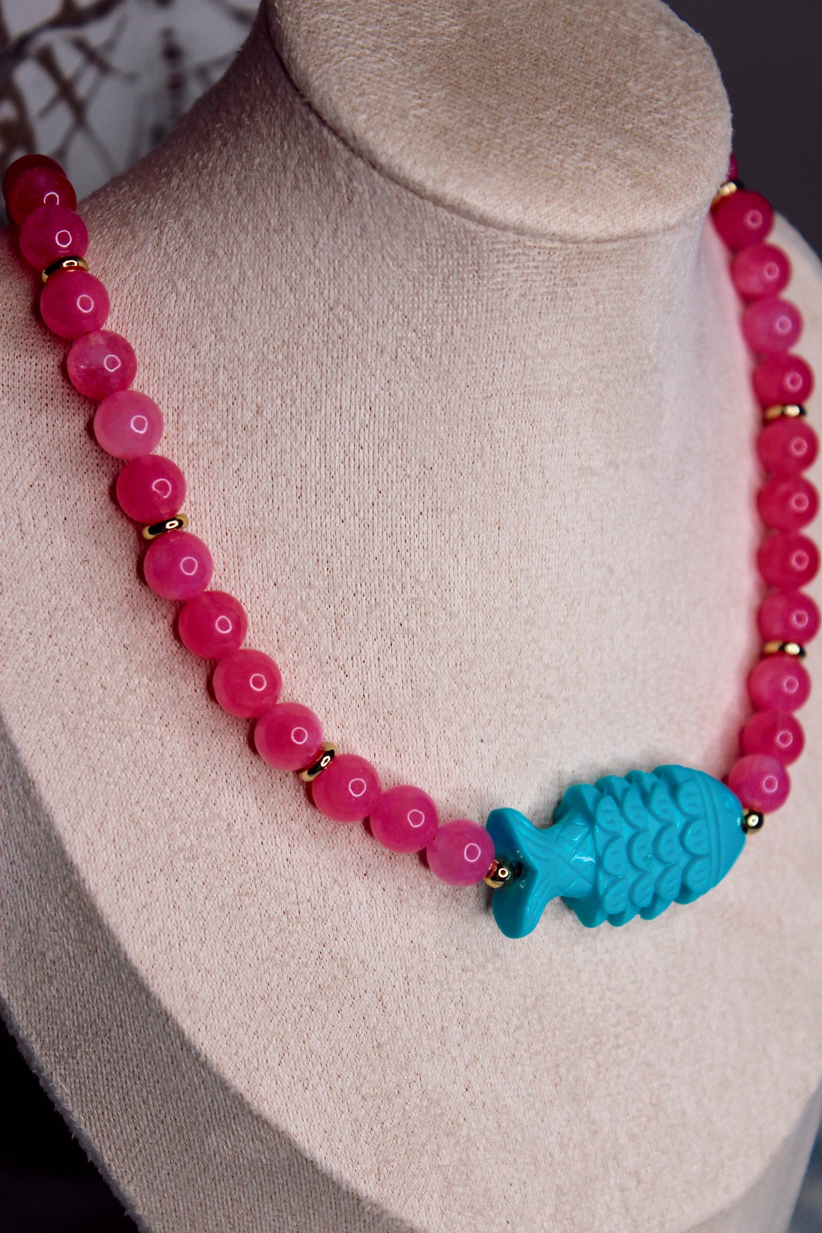 Essie Beaded Fish Necklace