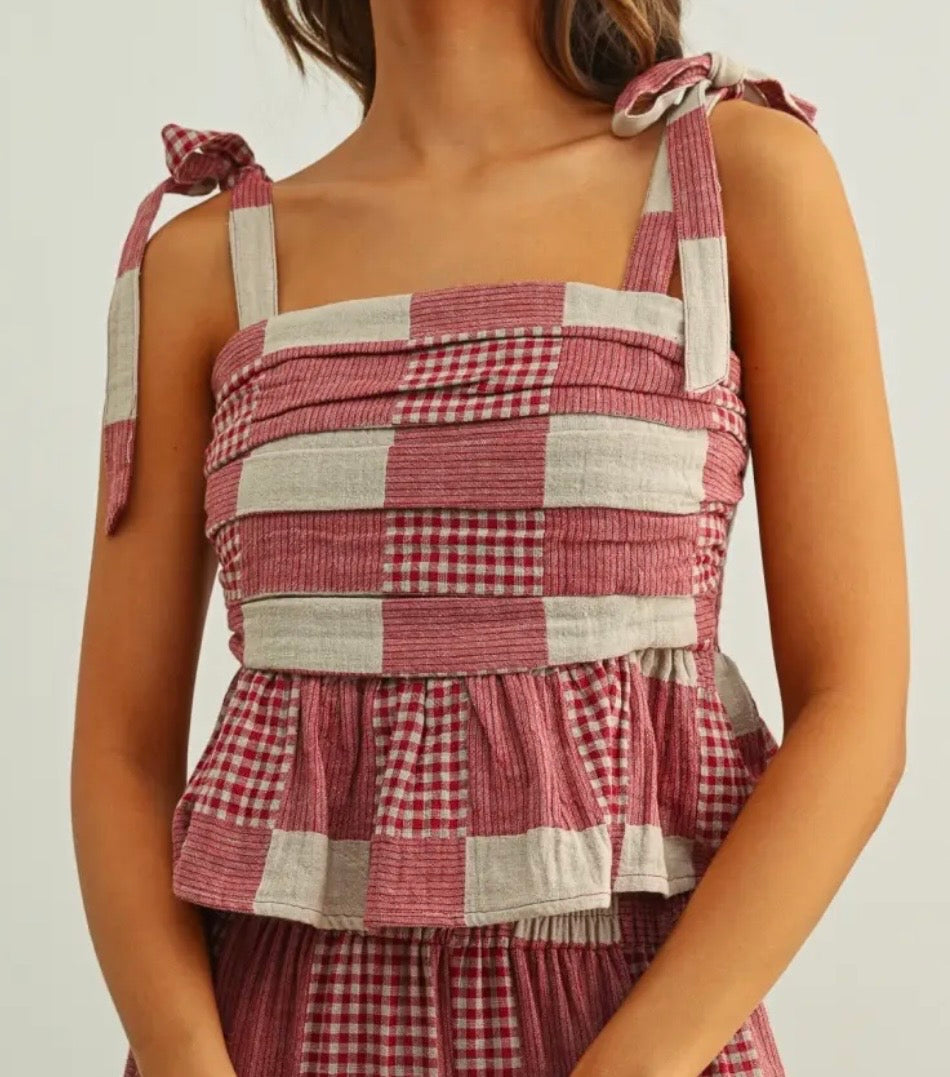 Memphis Checkered Top