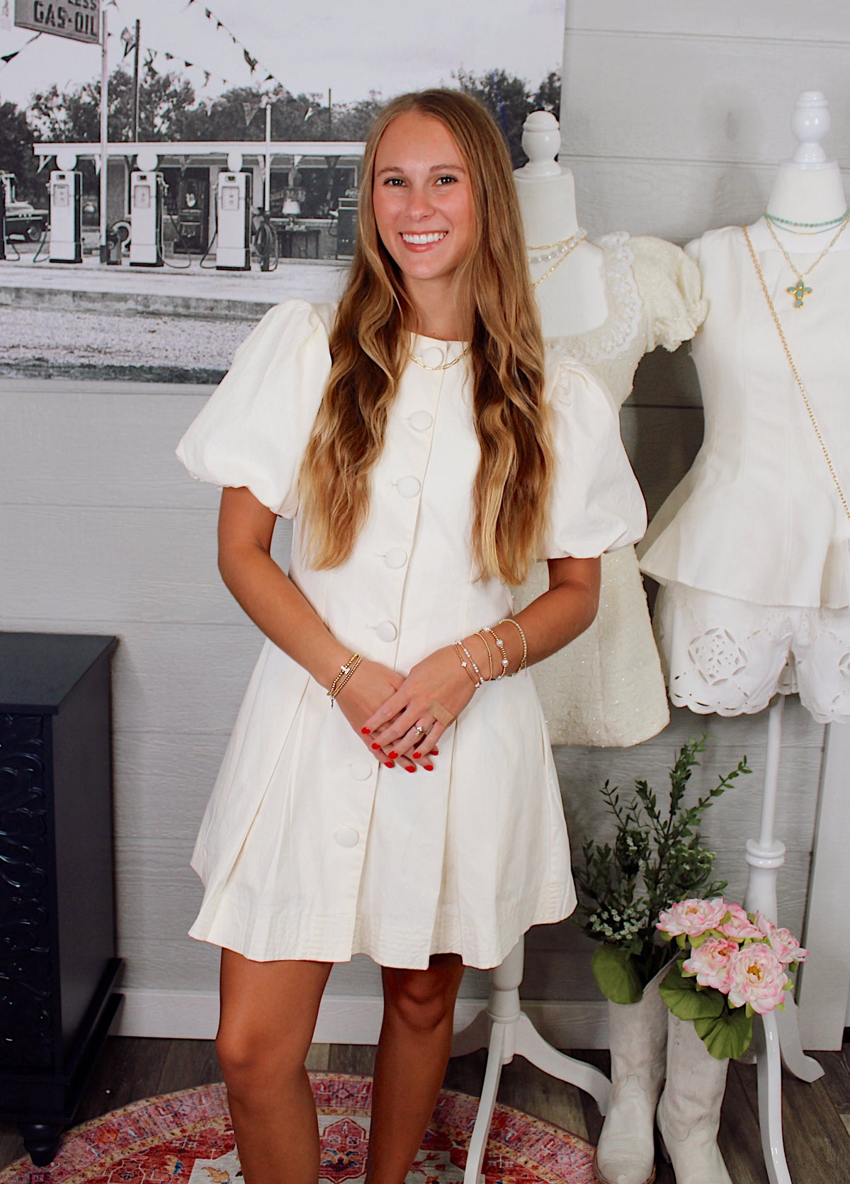 Leah Puff Sleeve Dress