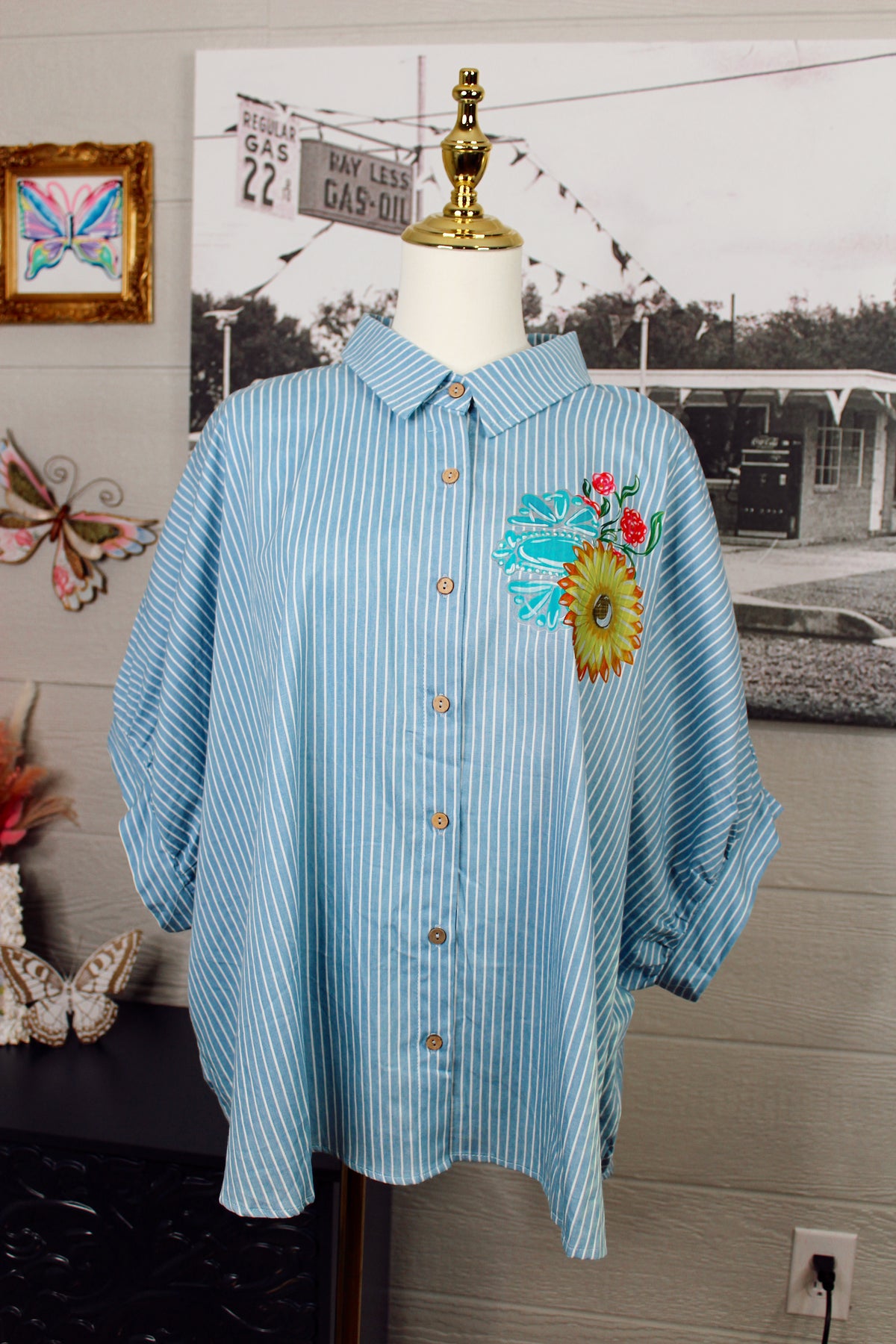 Plus Size God is in The Details Top