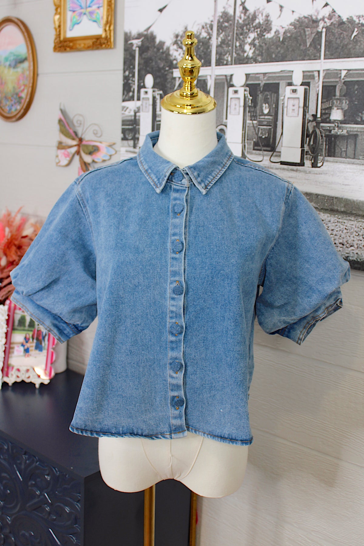 Darla Denim Top