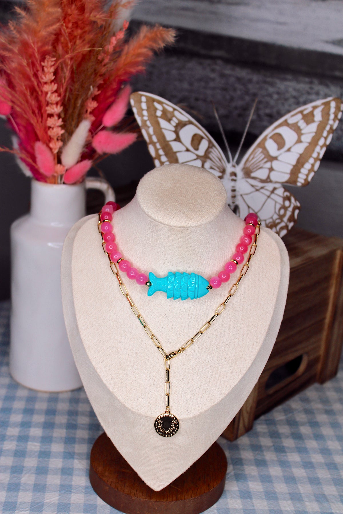 Avery Coin Lariat Necklace