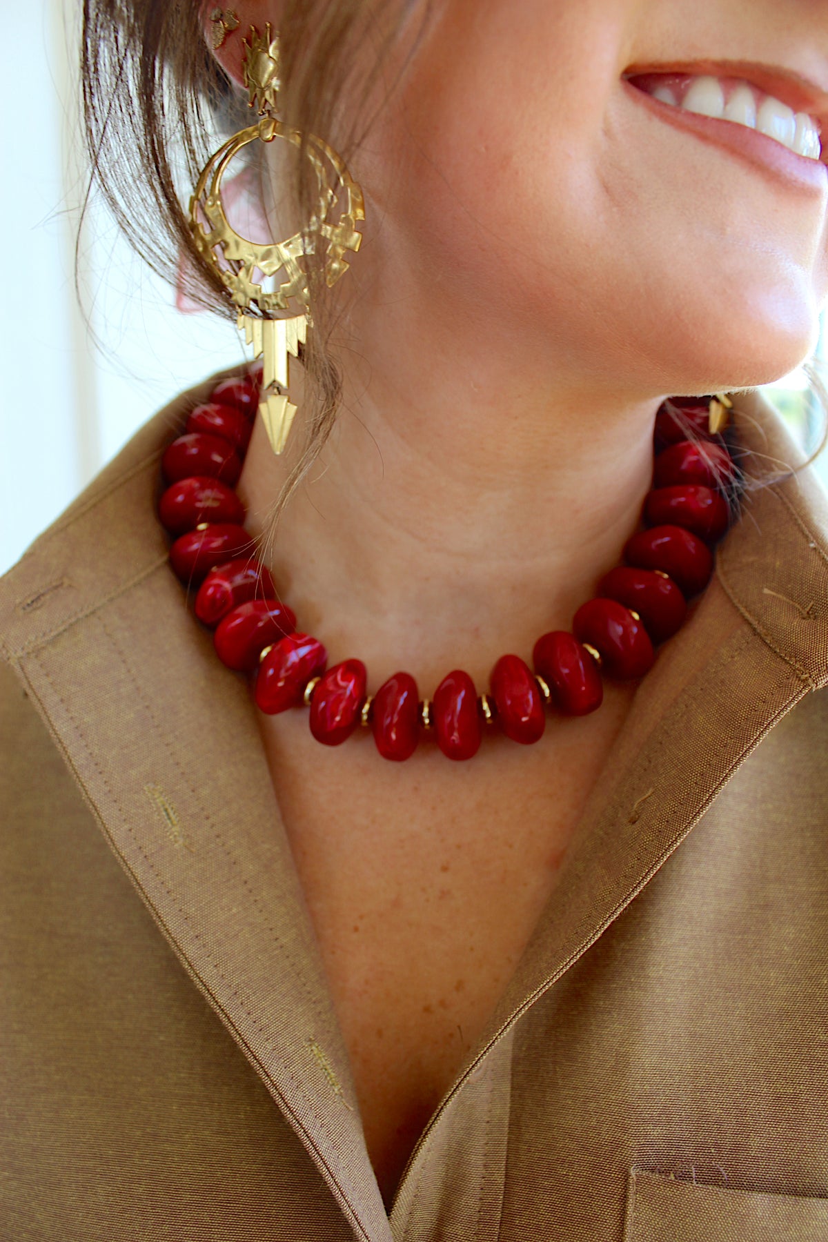 Randi - Maroon Necklace