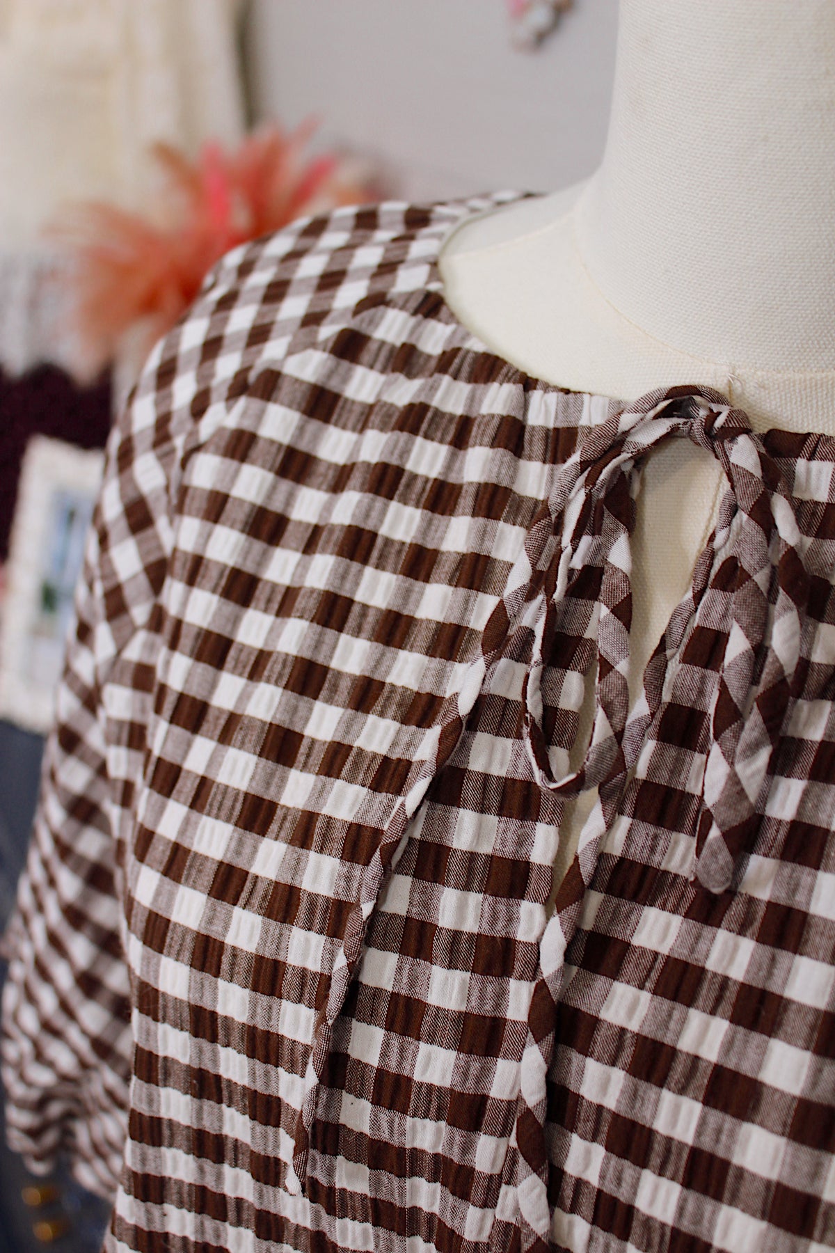 Sara Seersucker Blouse
