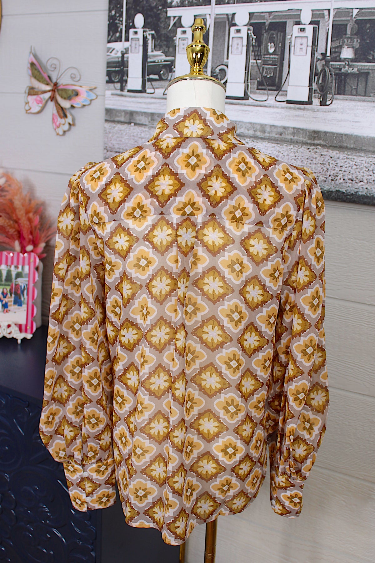 Sage Medallion Blouse