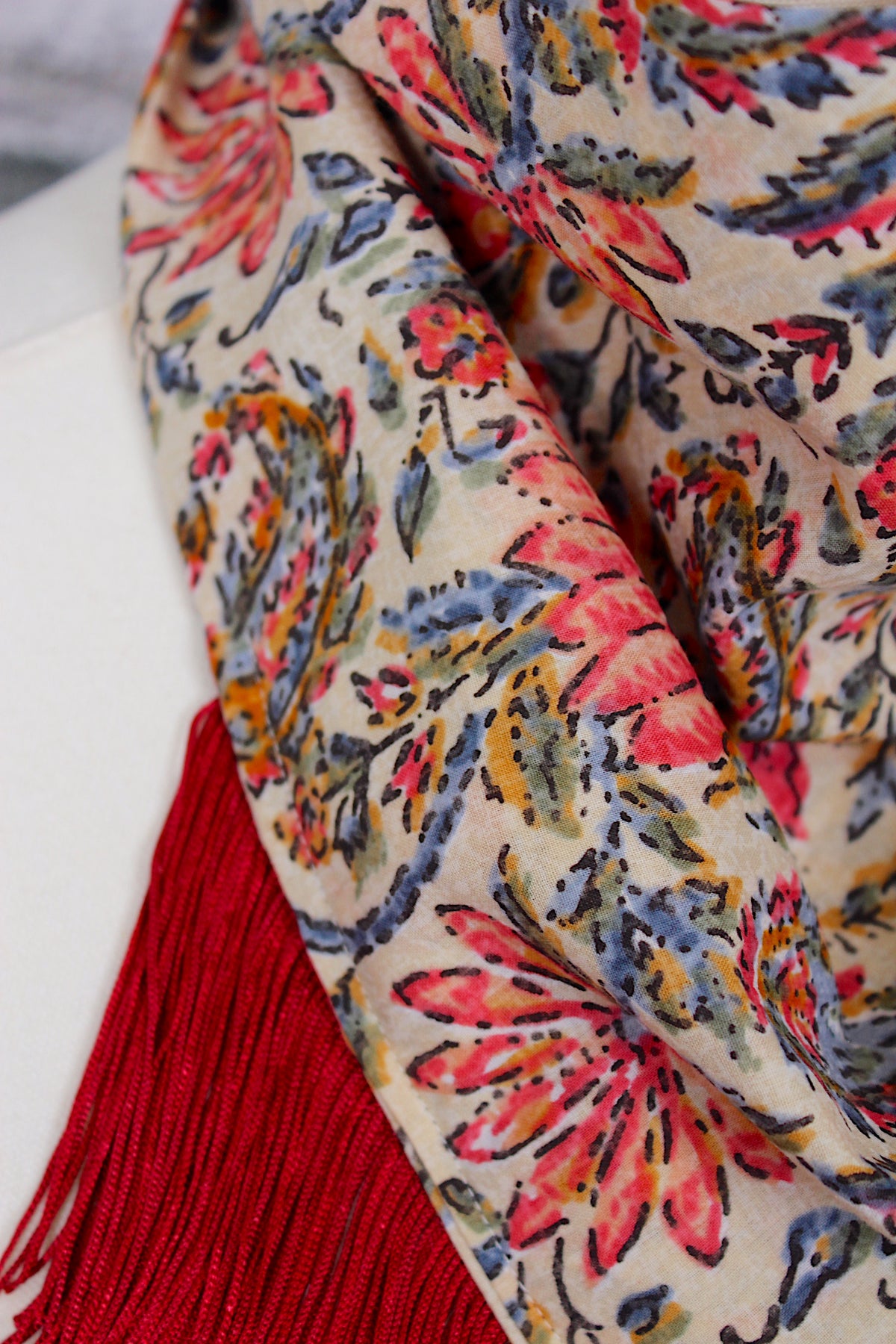 Ella - Maroon Scarf