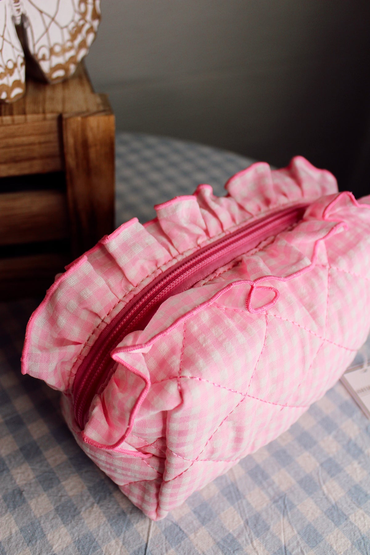 Pink Floral Small Pouch