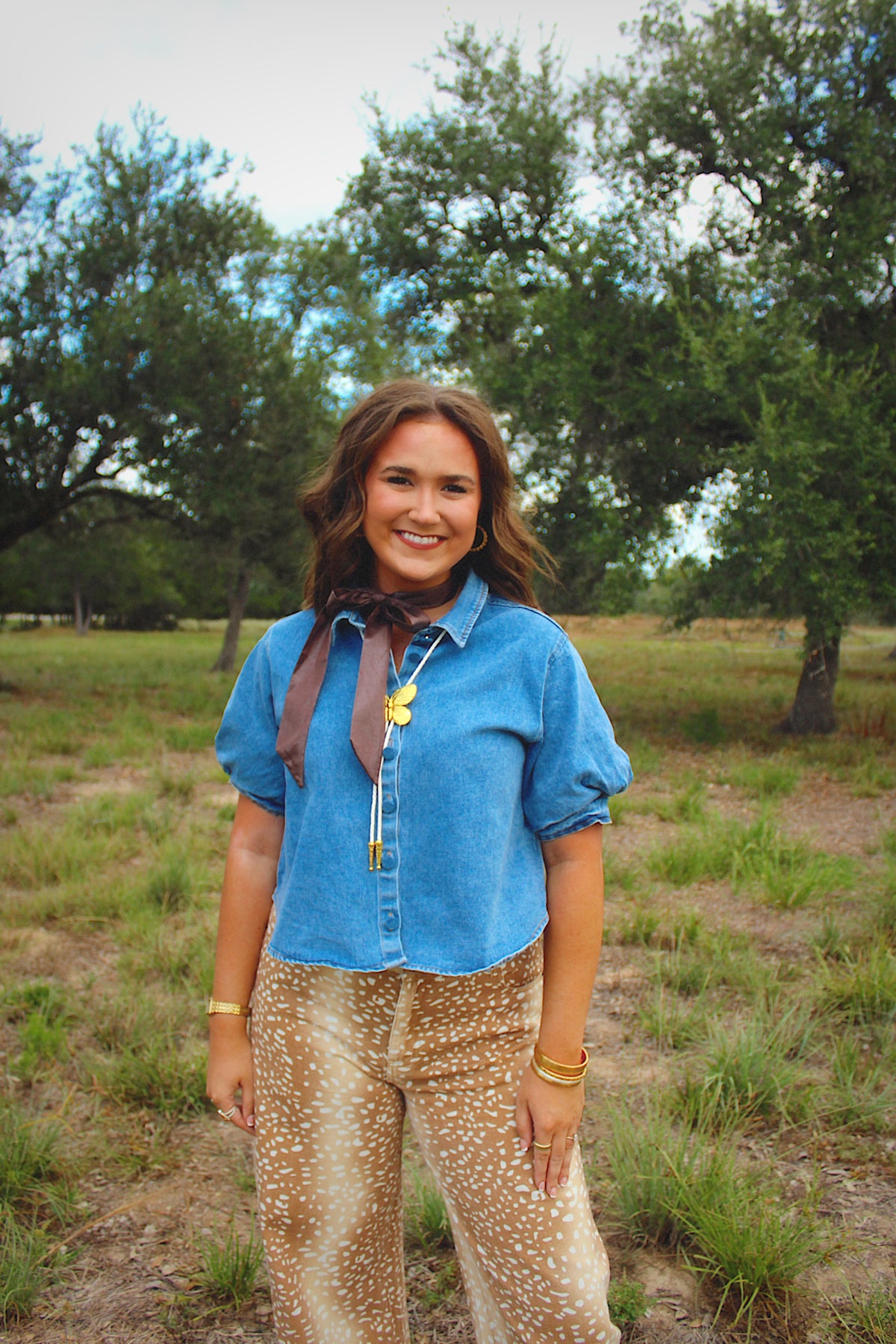 Darla Denim Top