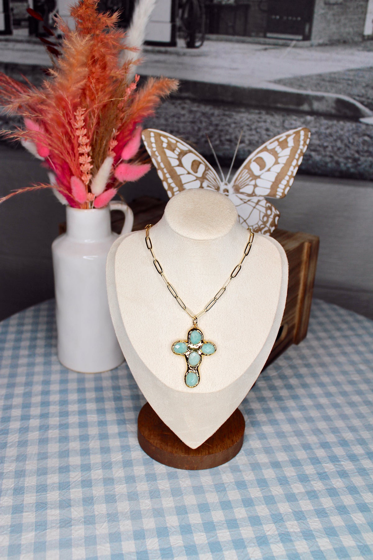 Hallie Cross Necklace