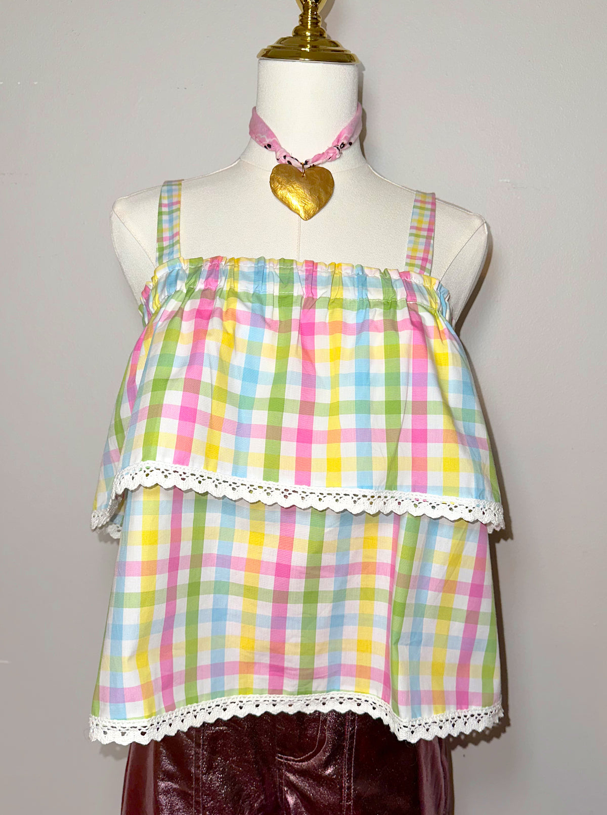 Zoe Gingham Tank