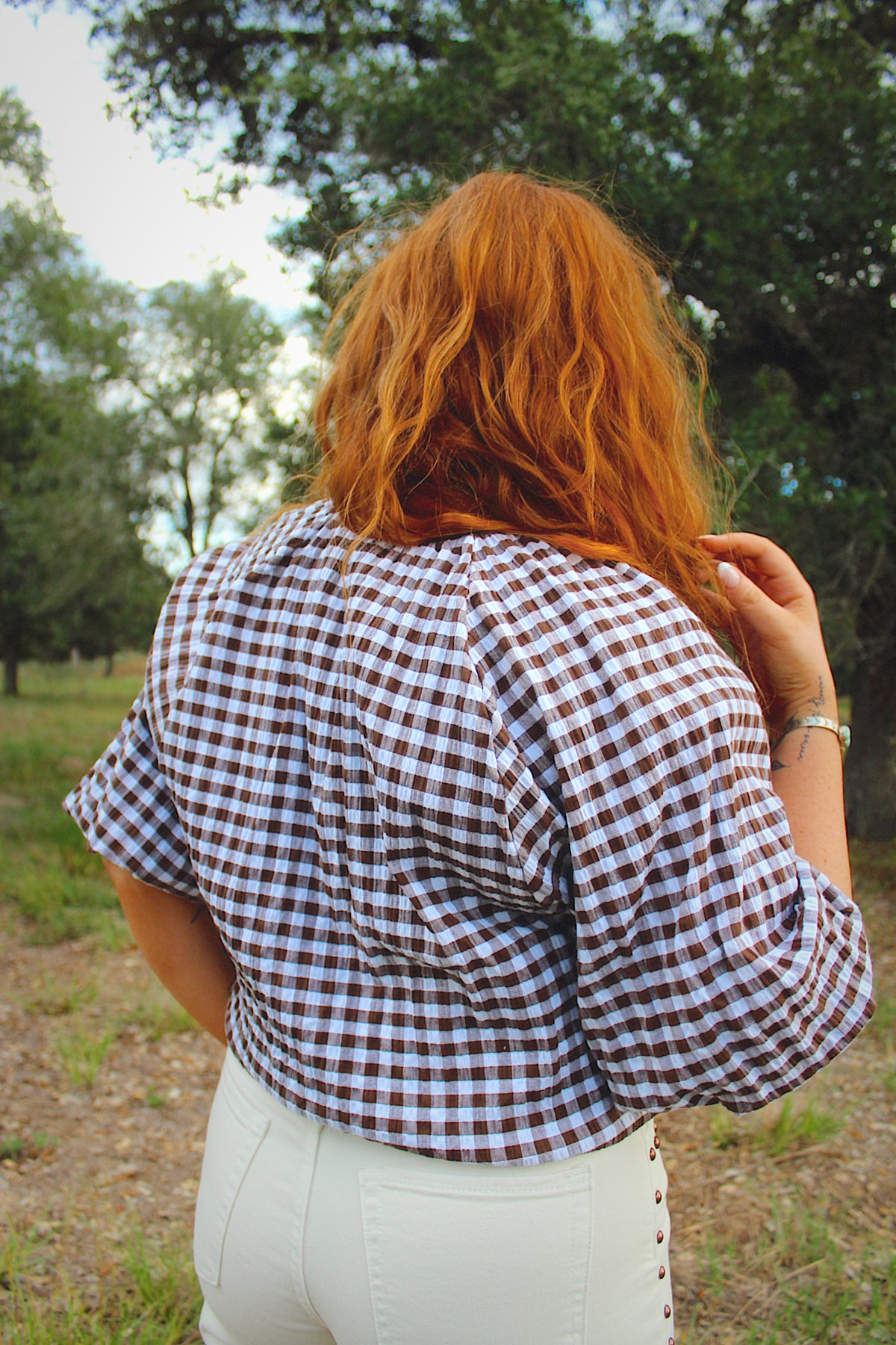 Sara Seersucker Blouse