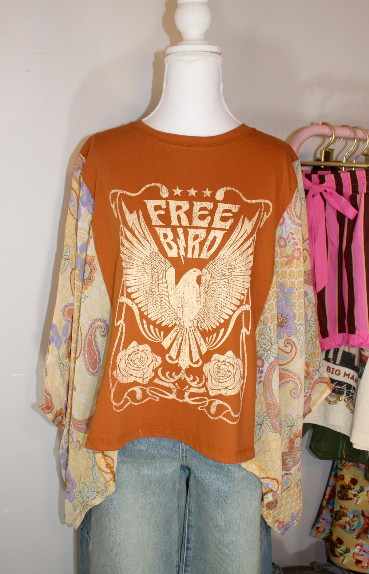 Free Bird Poncho Top