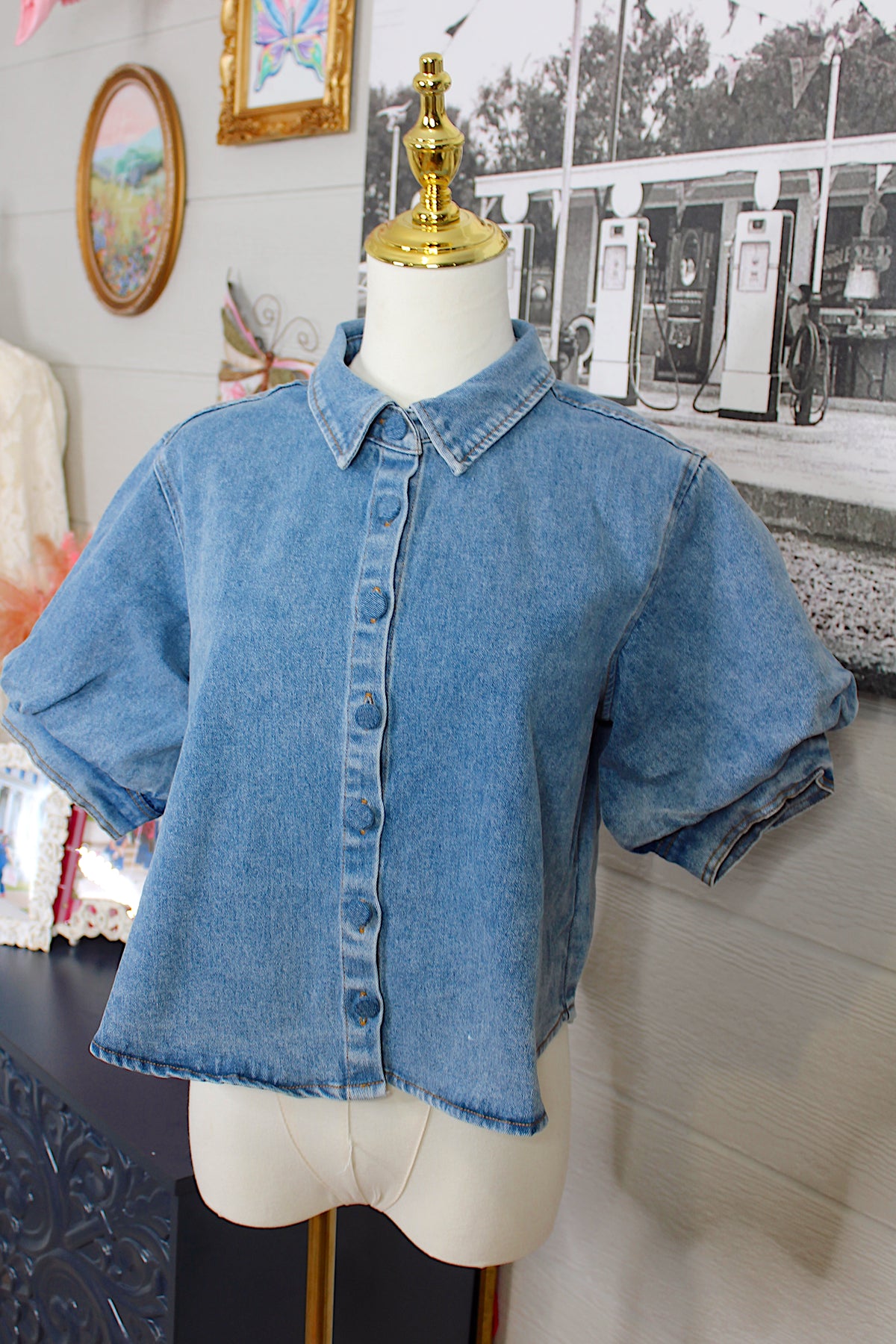 Darla Denim Top