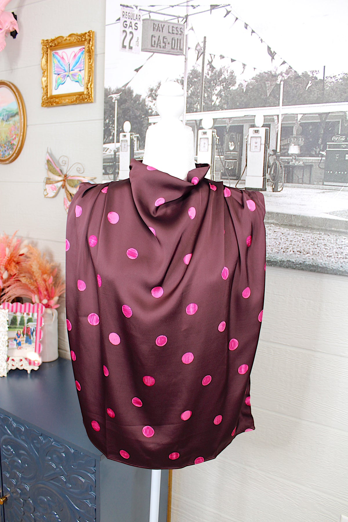 Backwoods Barbie Mock Neck Top