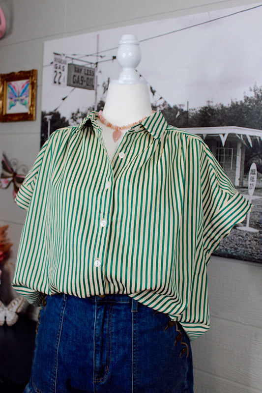 Kelly Striped Plus Size Top
