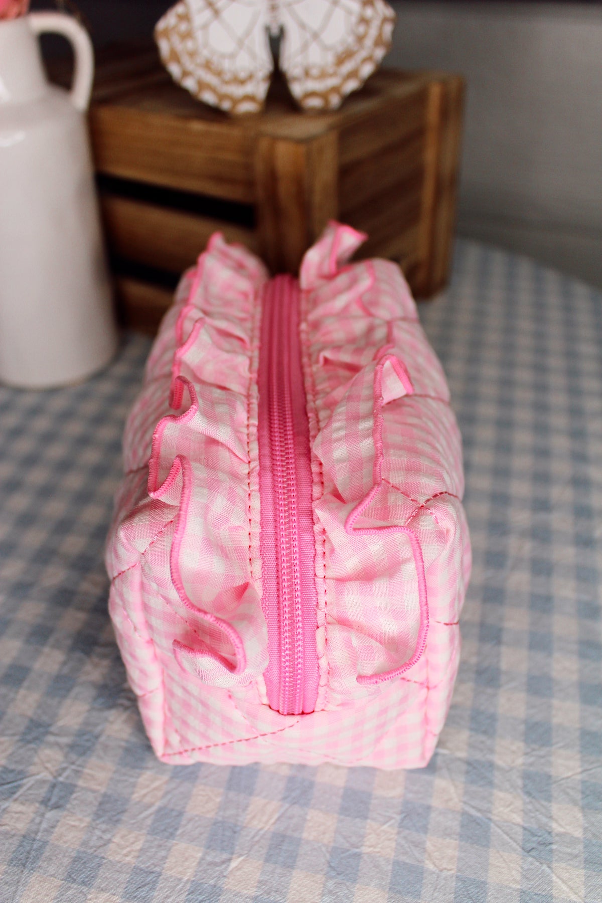 Pink Floral Small Pouch